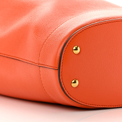 Gucci Softy Wonka Textured Dollar Calfskin Mini Diana Bucket Bag Deep Orange Spicy Cyclamin 9 of 11