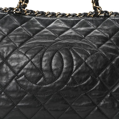 Chanel Calfskin Quilted Small Chain Me Tote Black 8 of 10