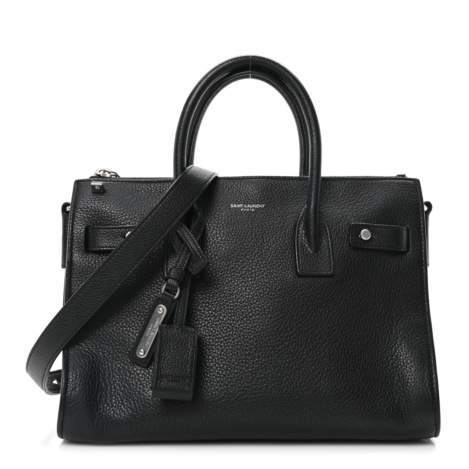 Saint Laurent Grained Calfskin Baby Supple Sac De Jour Black 1 of 10