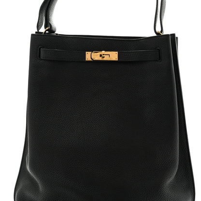 Hermes Taurillon Clemence So Kelly 26 Black 9 of 14