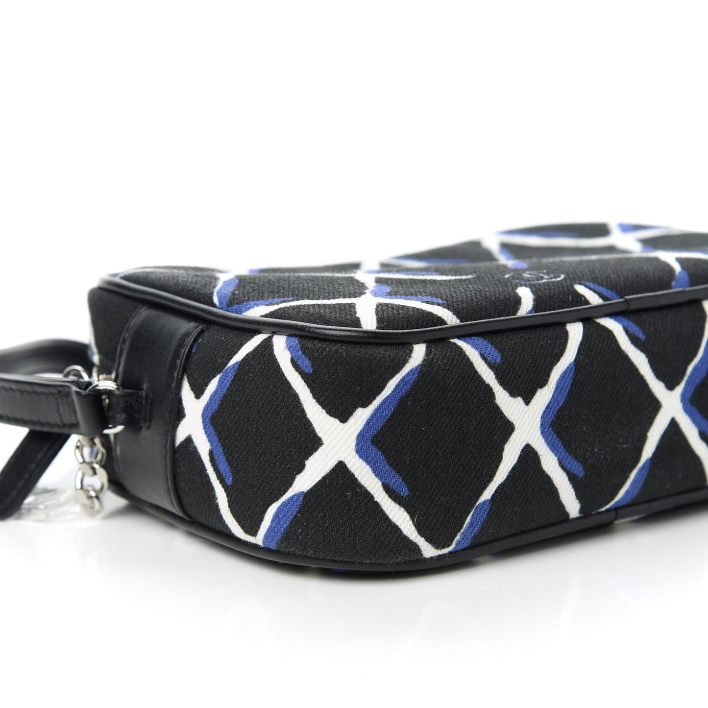 Canvas Airline Cosmetic Case Blue White
