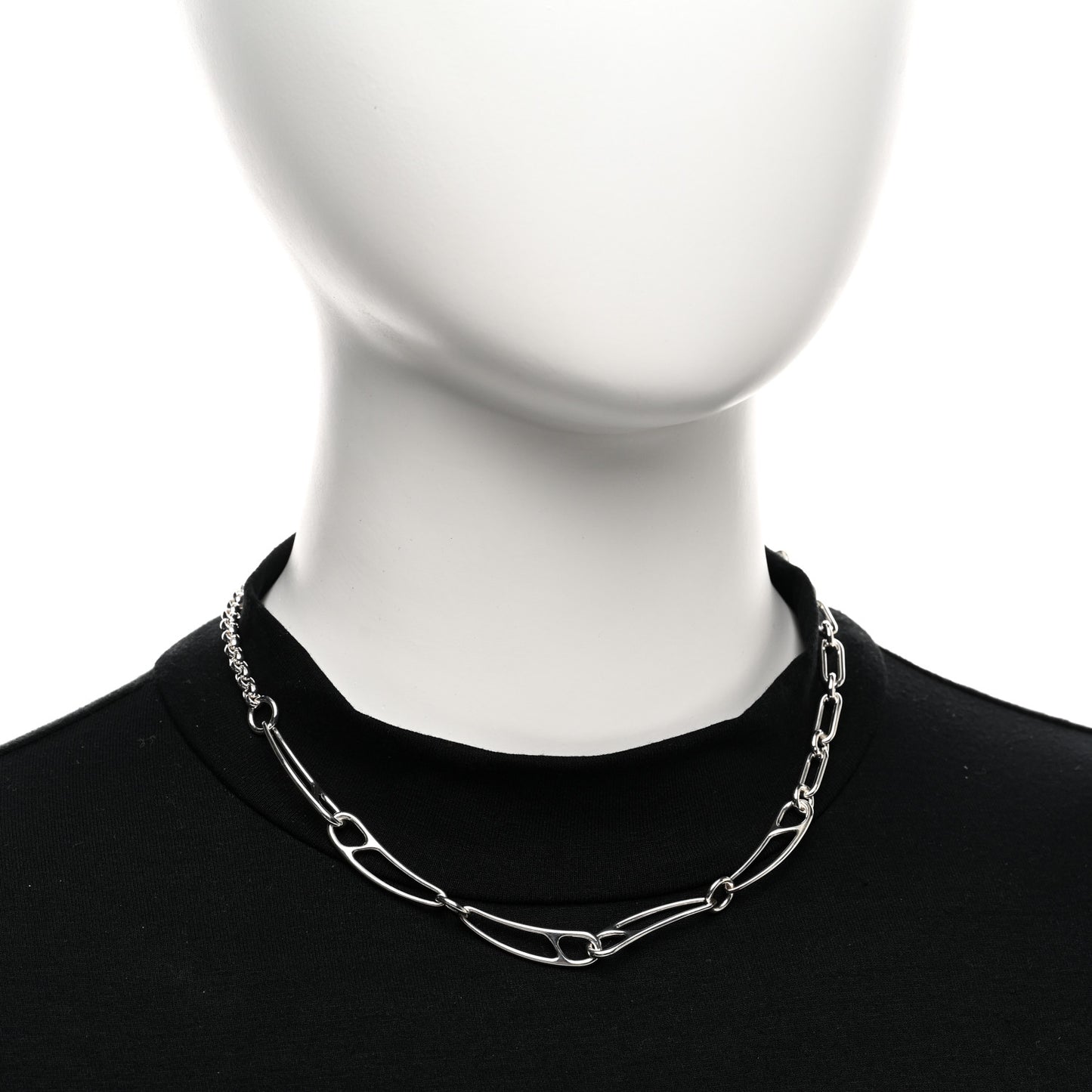 Sterling Silver Chaine d'Ancre Punk Necklace ST