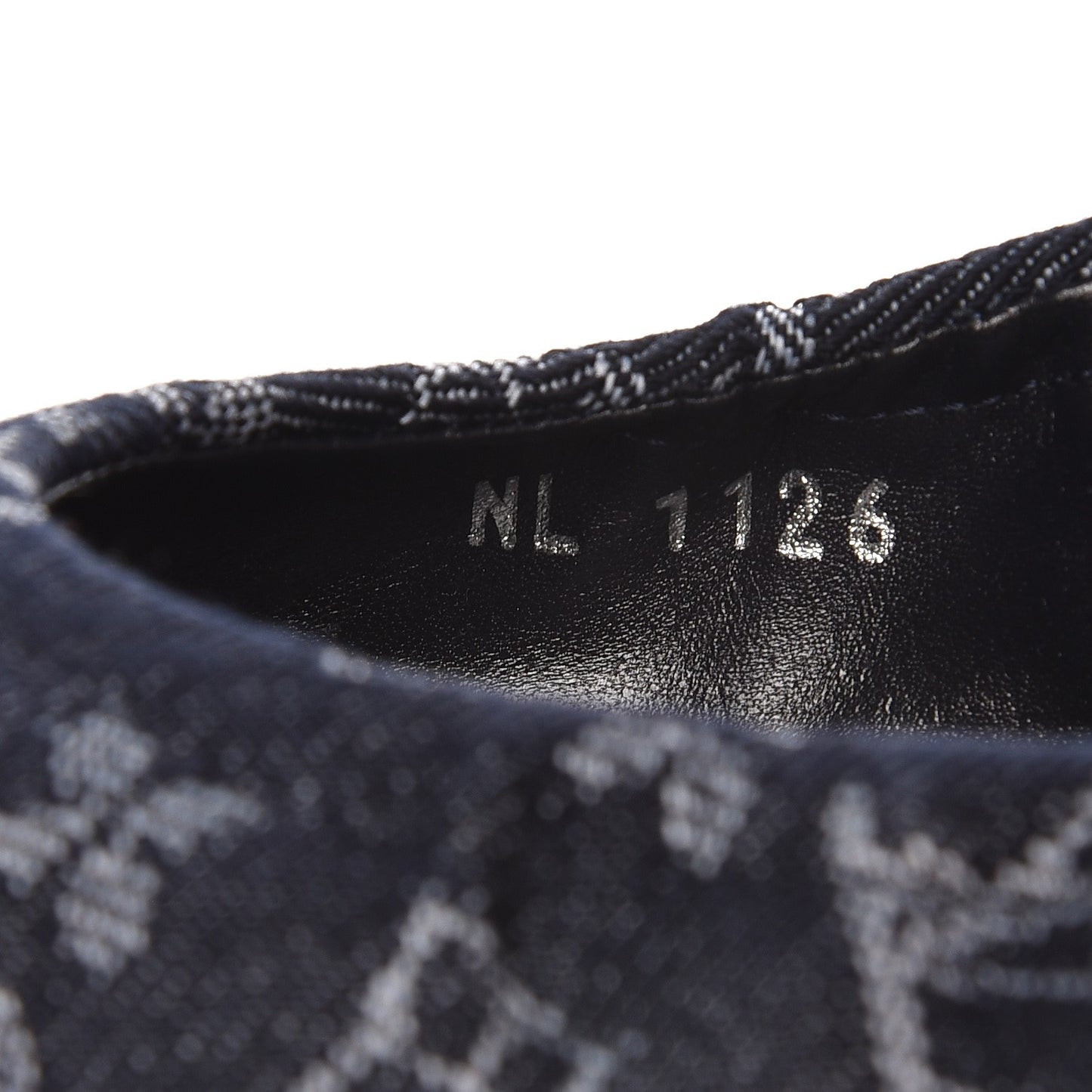 Monogram Denim Elba Ballerina Flats 37 Marine