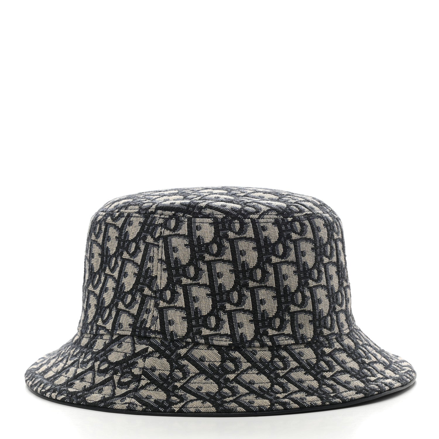 Christian Dior Oblique Jacquard Bucket Hat L Blue 6 of 8
