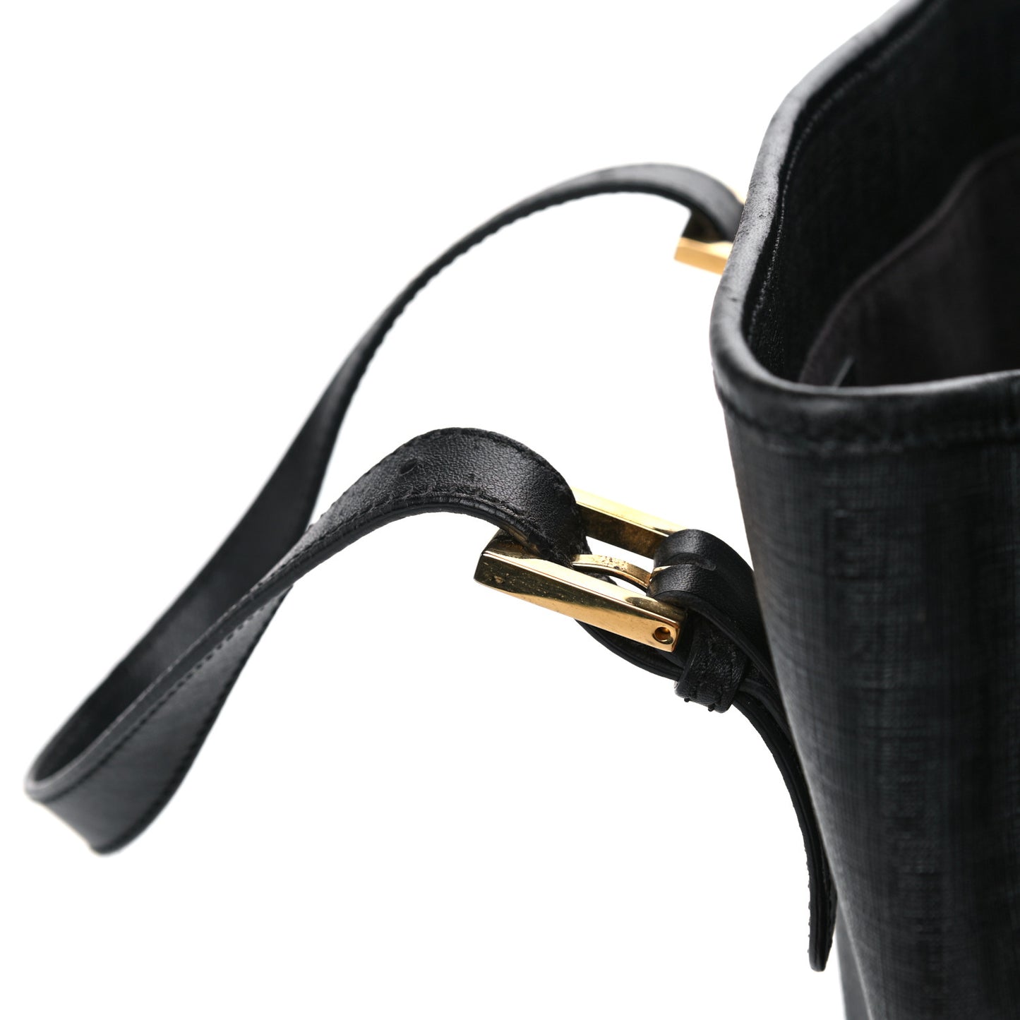 Zucchino Spalmati Vitello Small Tote Black