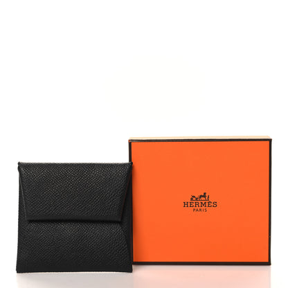Hermes Epsom Bastia Coin Purse Black 7 of 7