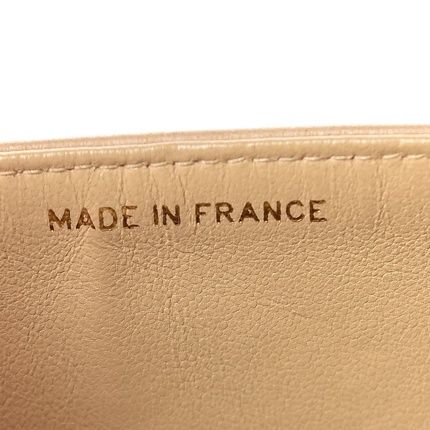 Chanel Lambskin Quilted Medium Double Flap Beige 14 of 16