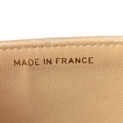 Chanel Lambskin Quilted Medium Double Flap Beige 14 of 16