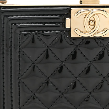 Chanel Patent Calfskin Boy Minaudiere Black 8 of 11