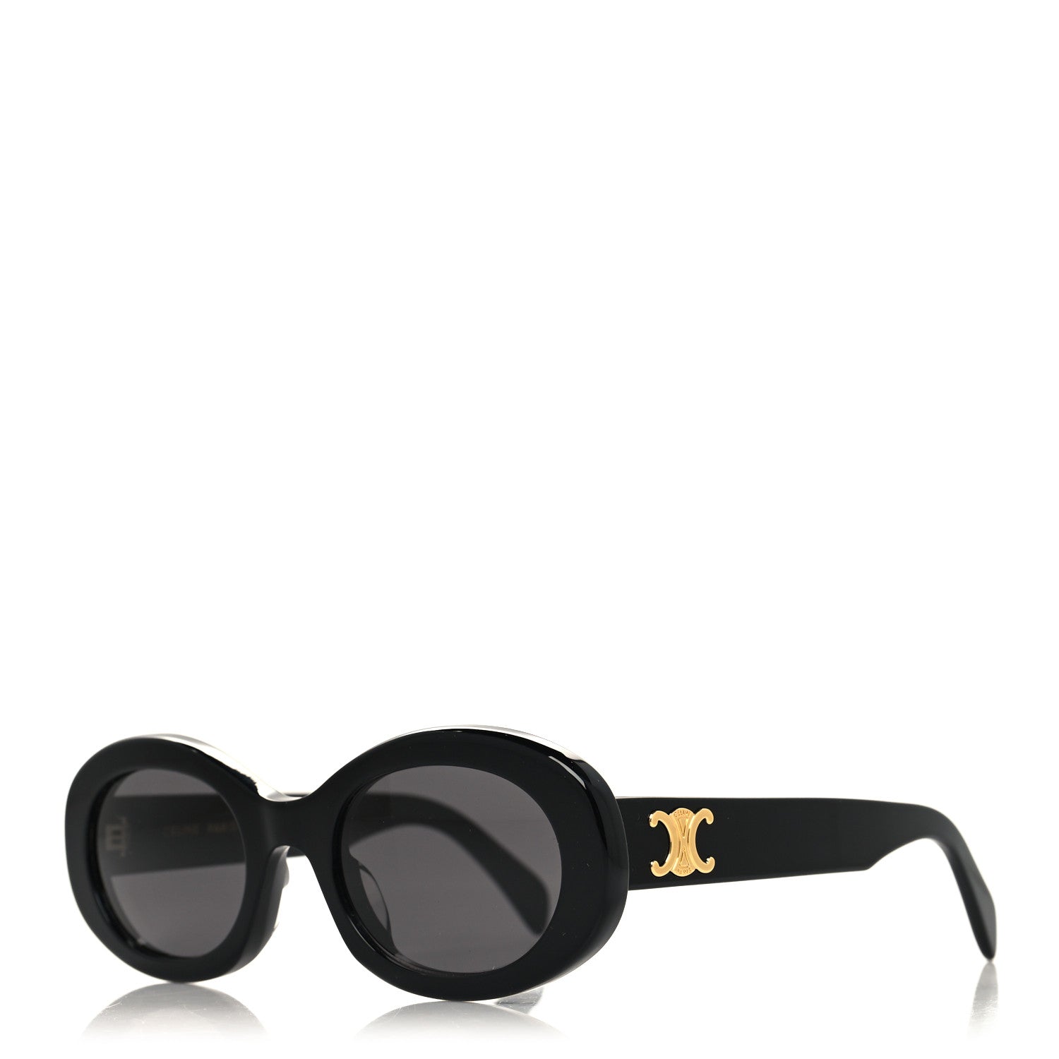 Celine Acetate Triomphe 01 Sunglasses CL 40194U Black 1 of 7