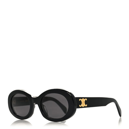 Celine Acetate Triomphe 01 Sunglasses CL 40194U Black 1 of 7