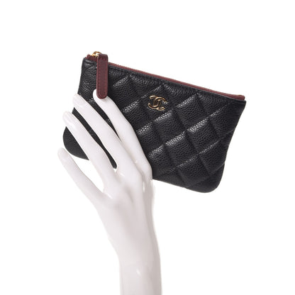 Chanel Caviar Quilted Small Cosmetic Case Black 2 of 8