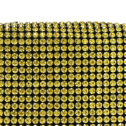 Alexander Wang Mesh Crystal Rhinestone Mini Heiress Pouch Porcelain 7 of 10