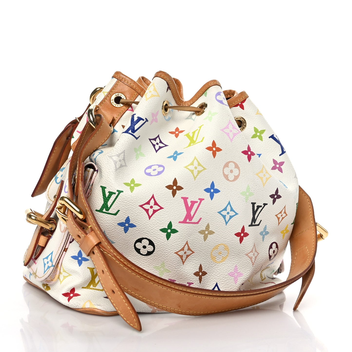Monogram Multicolor Petit Noe White