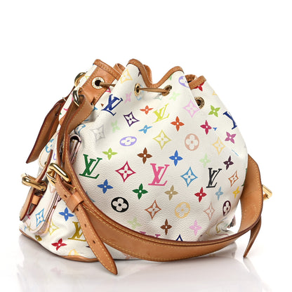 Louis Vuitton Monogram Multicolor Petit Noe White 3 of 9