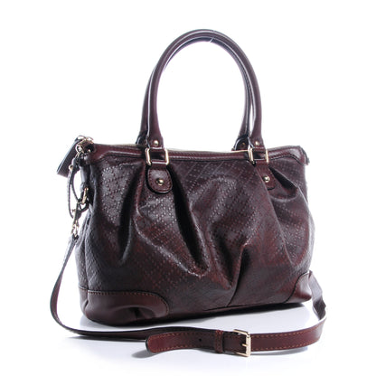 Gucci Leather Diamante Medium Unicef Sukey Top Handle Bag Chocolate 3 of 7