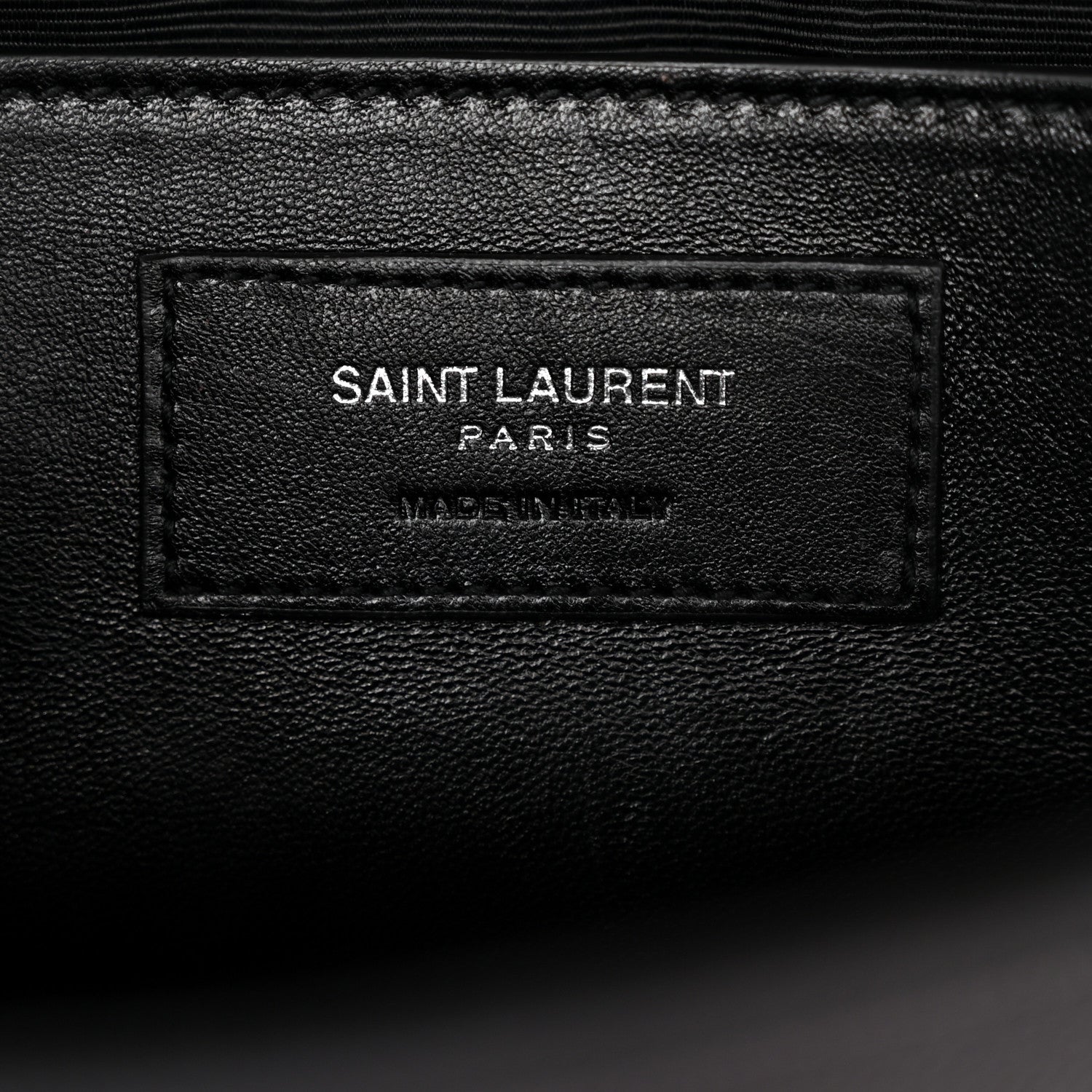 Saint Laurent Grain De Poudre Monogram Cassandre Clutch Black 6 of 13