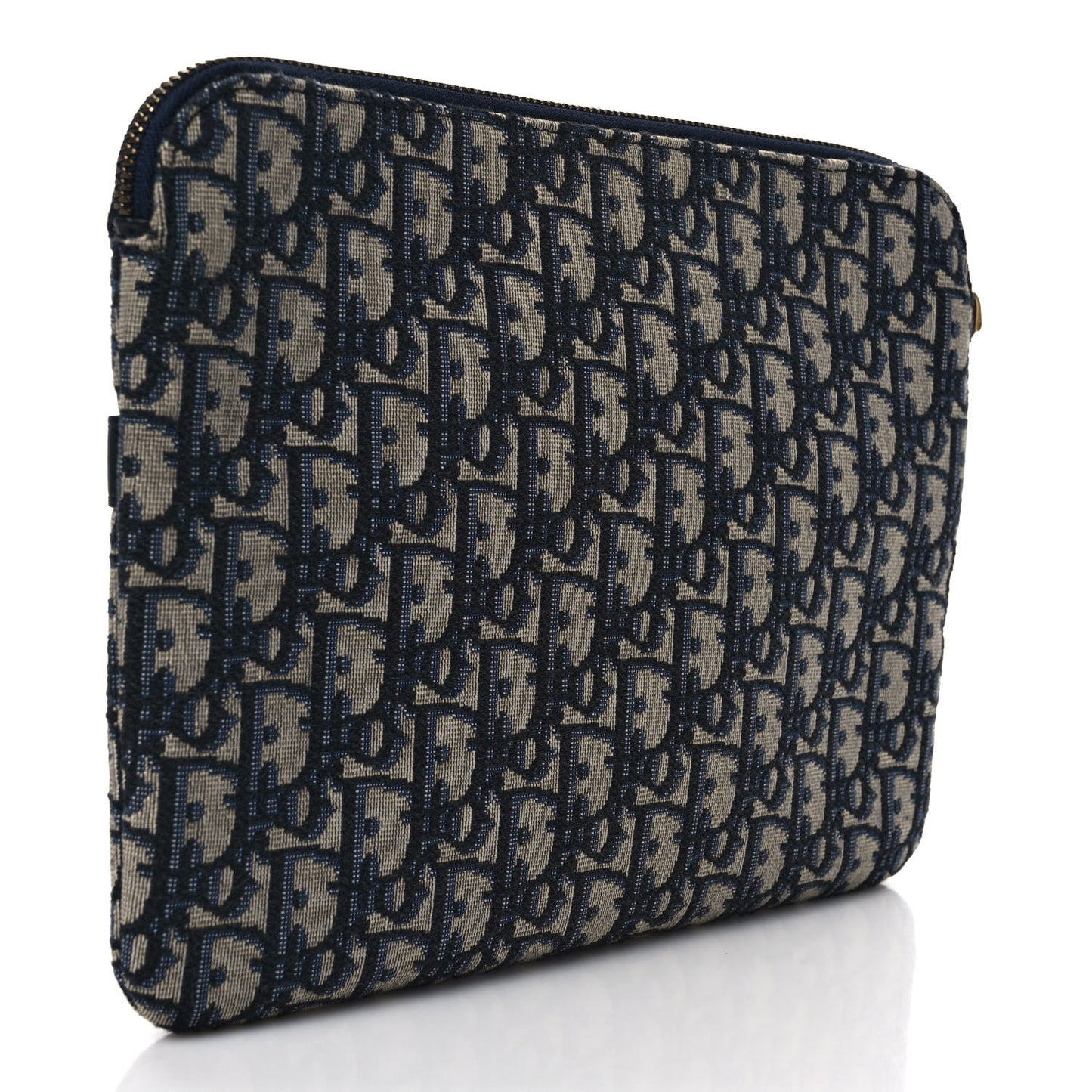 Oblique Pouch Clutch Blue