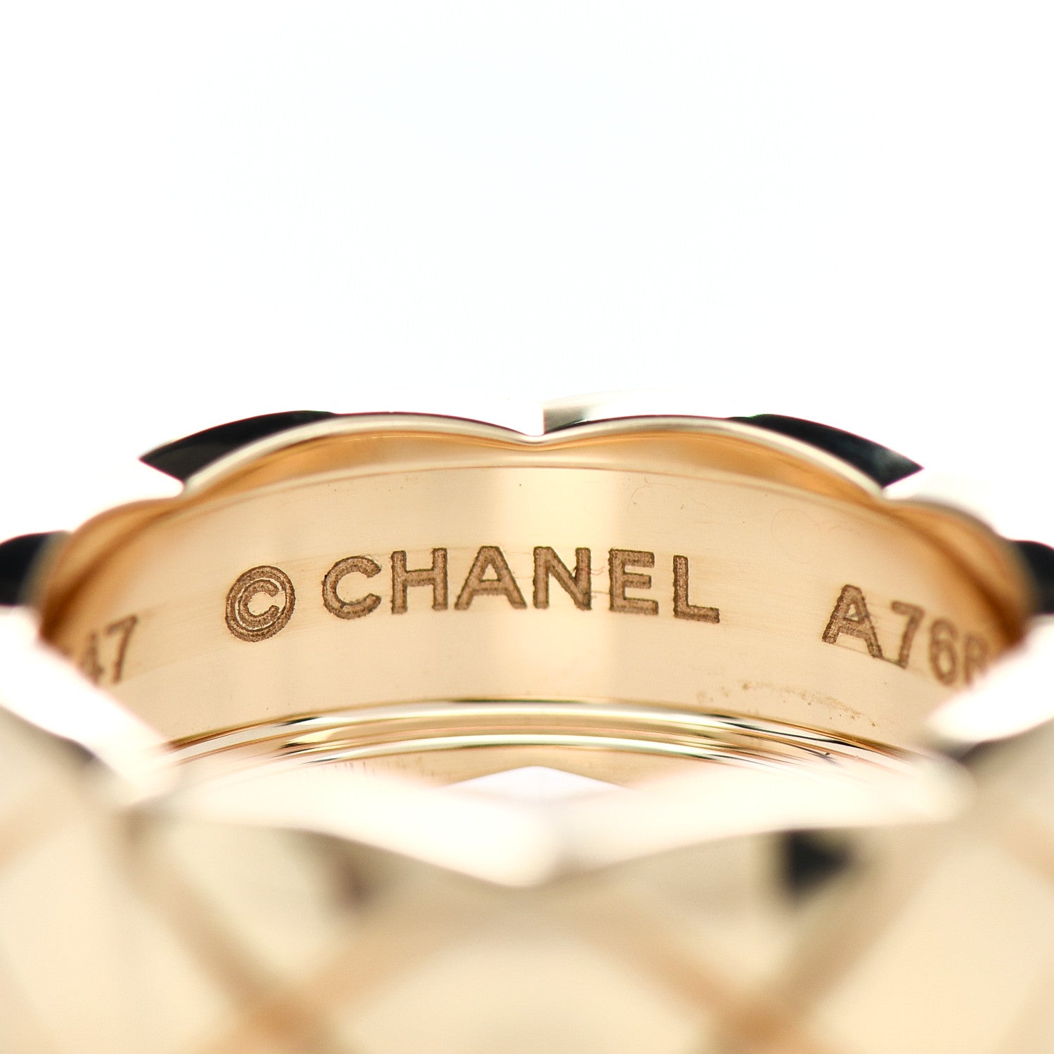 Chanel 18K Yellow Gold Small Coco Crush Ring 47 4.25 5 of 6