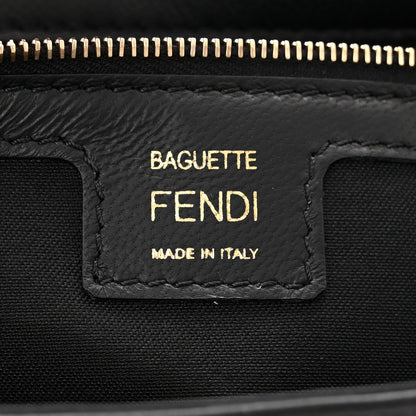 Fendi Nappa FF 1974 Embossed Large Baguette Black 6 of 10