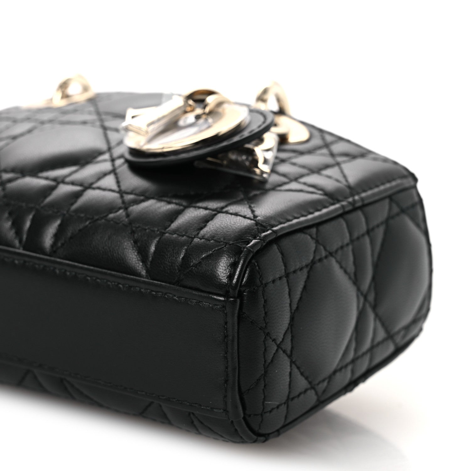 Christian Dior Lambskin Cannage Micro Lady D-Joy Black 10 of 11