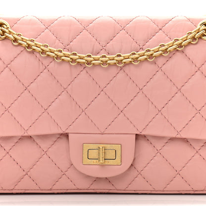 Chanel Aged Calfskin Quilted 2.55 Reissue 225 Flap Pink 8 of 11