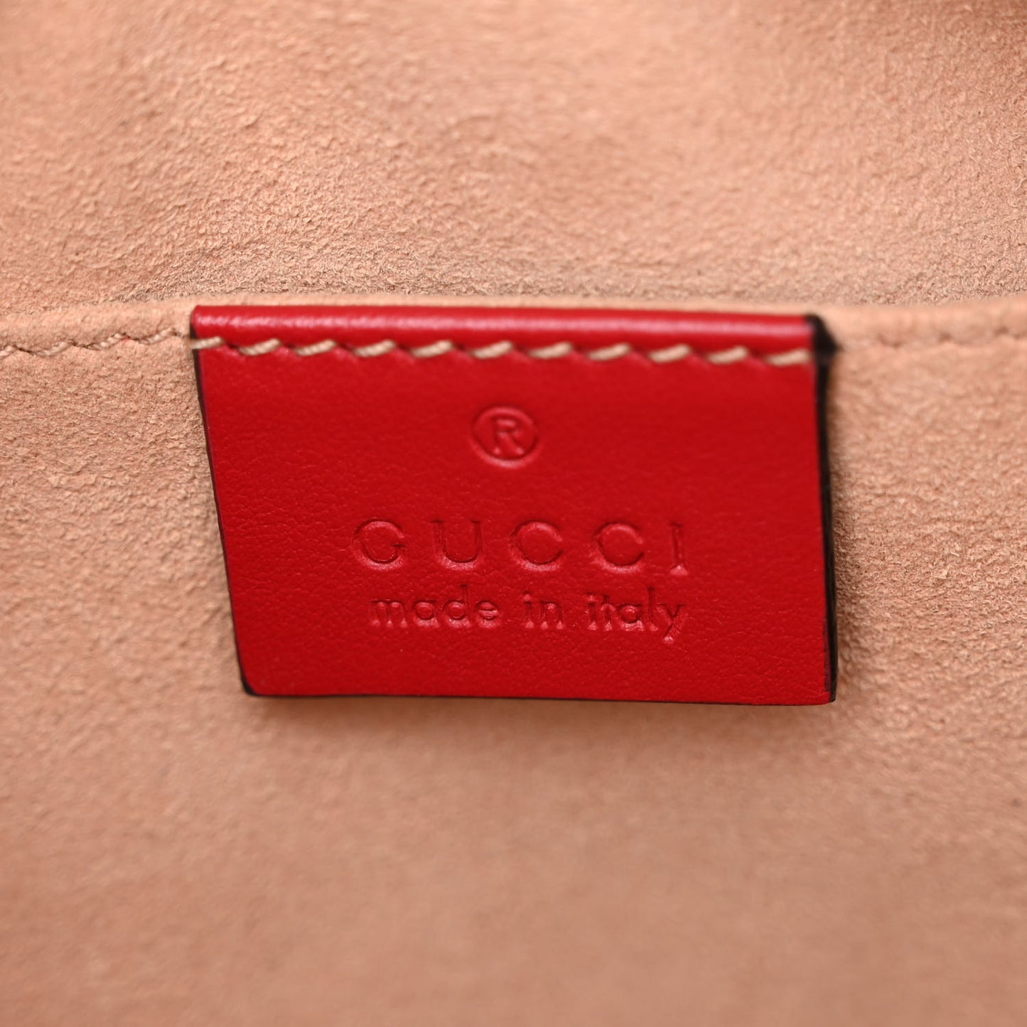 Calfskin Matelasse Small GG Marmont Chain Shoulder Bag Hibiscus Red