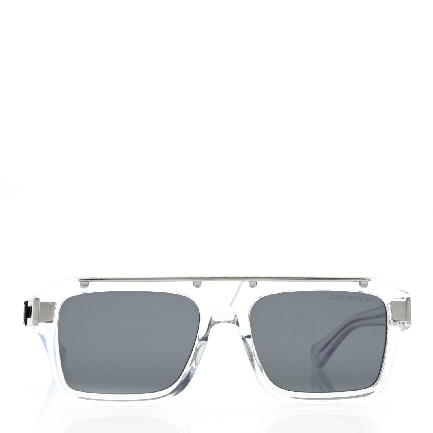 Louis Vuitton Acetate 1.1 Mascot Pilot Sunglasses Z1802W Transparent 2 of 7