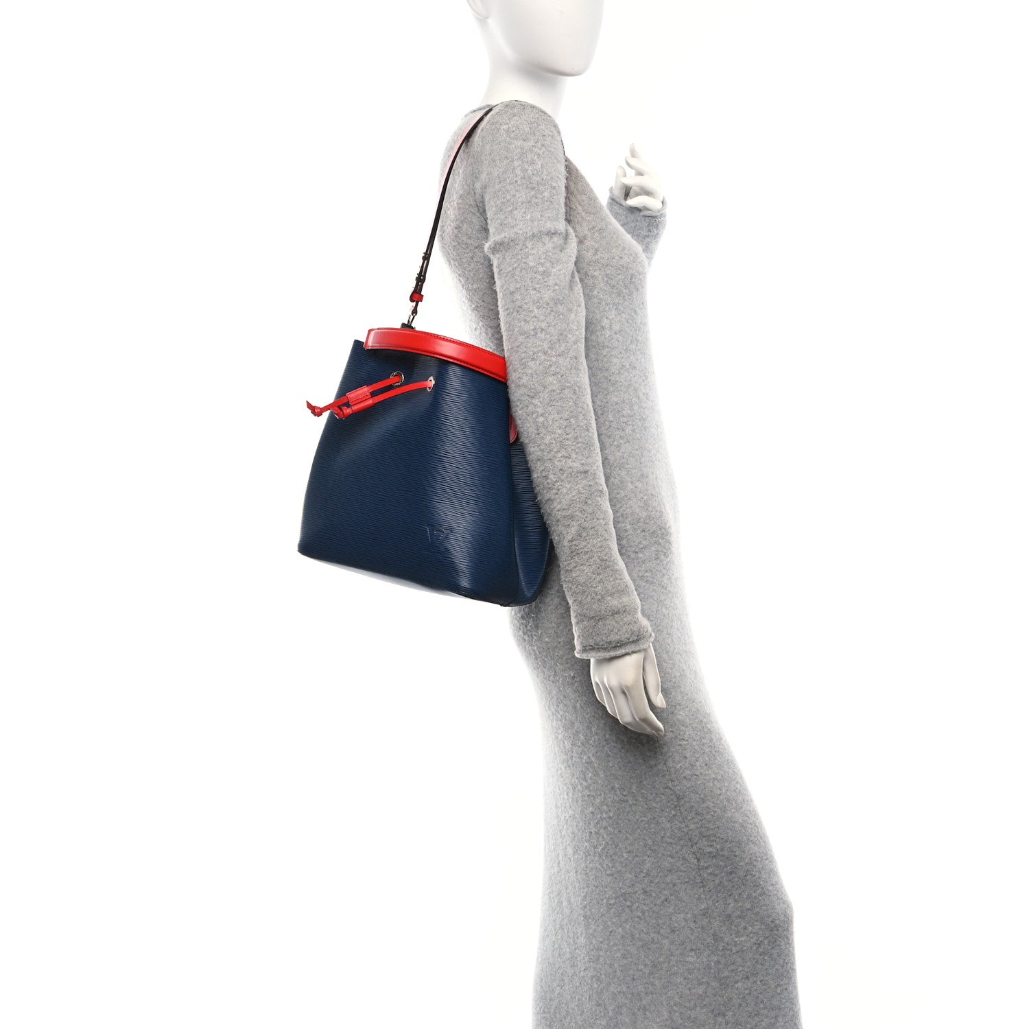 Louis Vuitton Epi Neonoe Indigo Coquelicot 2 of 11