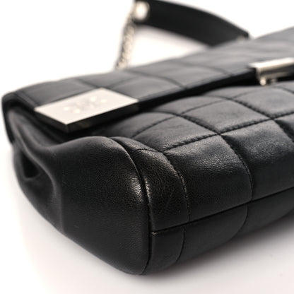 Chanel Lambskin Quilted Chocolate Bar Chain Flap Black 8 of 9