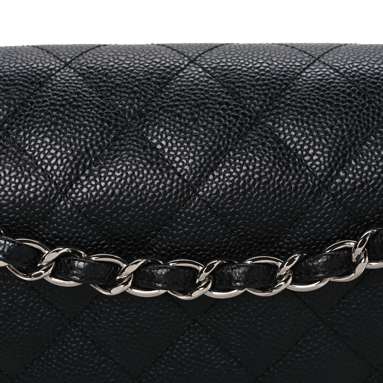 Chanel Caviar Quilted Jumbo Double Flap Black 8 of 10