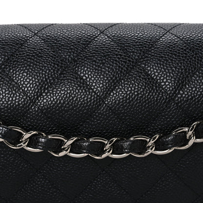Chanel Caviar Quilted Jumbo Double Flap Black 8 of 10