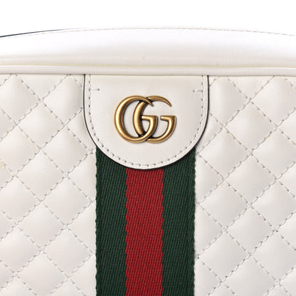 Gucci Calfskin Web Trapuntata Small Shoulder Bag Off White 10 of 10