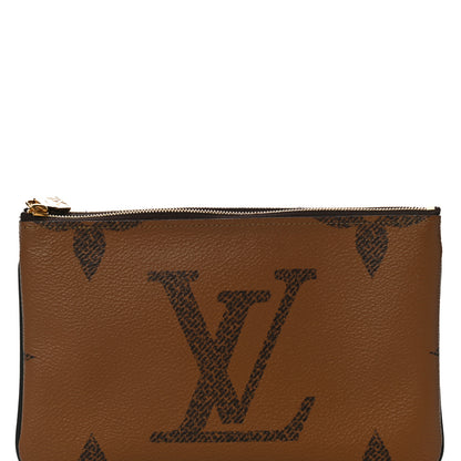 Louis Vuitton Reverse Monogram Giant Double Zip Pochette 8 of 11