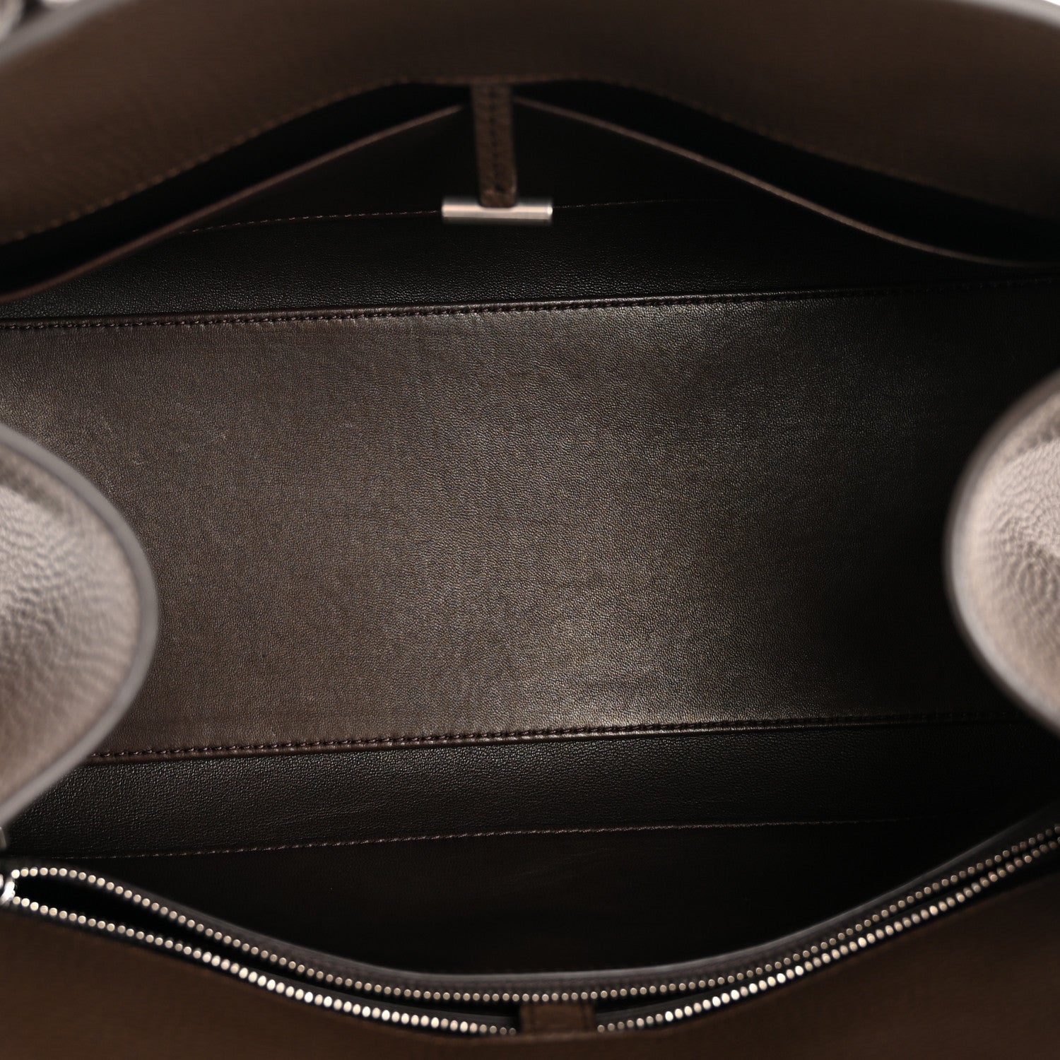 The Row Grained Calfskin Margaux Shoulder 12 Deep Brown 5 of 9