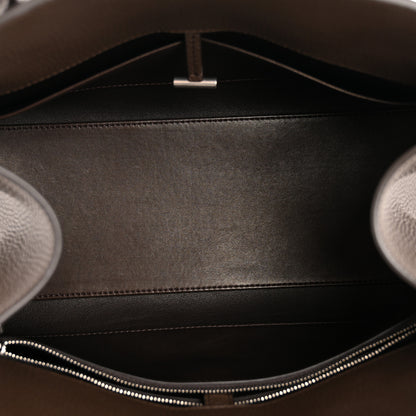 The Row Grained Calfskin Margaux Shoulder 12 Deep Brown 5 of 9