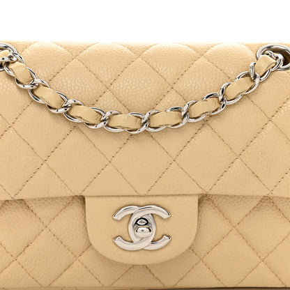Chanel Caviar Quilted Mini Rectangular Flap Light Beige 5 of 13