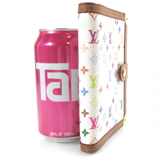 Louis Vuitton Monogram Multicolor Small Ring Agenda Cover White 3 of 9