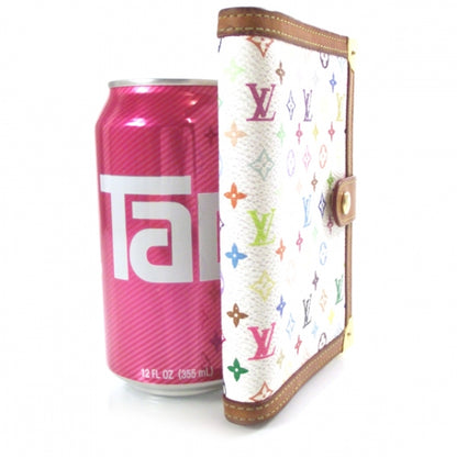 Louis Vuitton Monogram Multicolor Small Ring Agenda Cover White 3 of 9