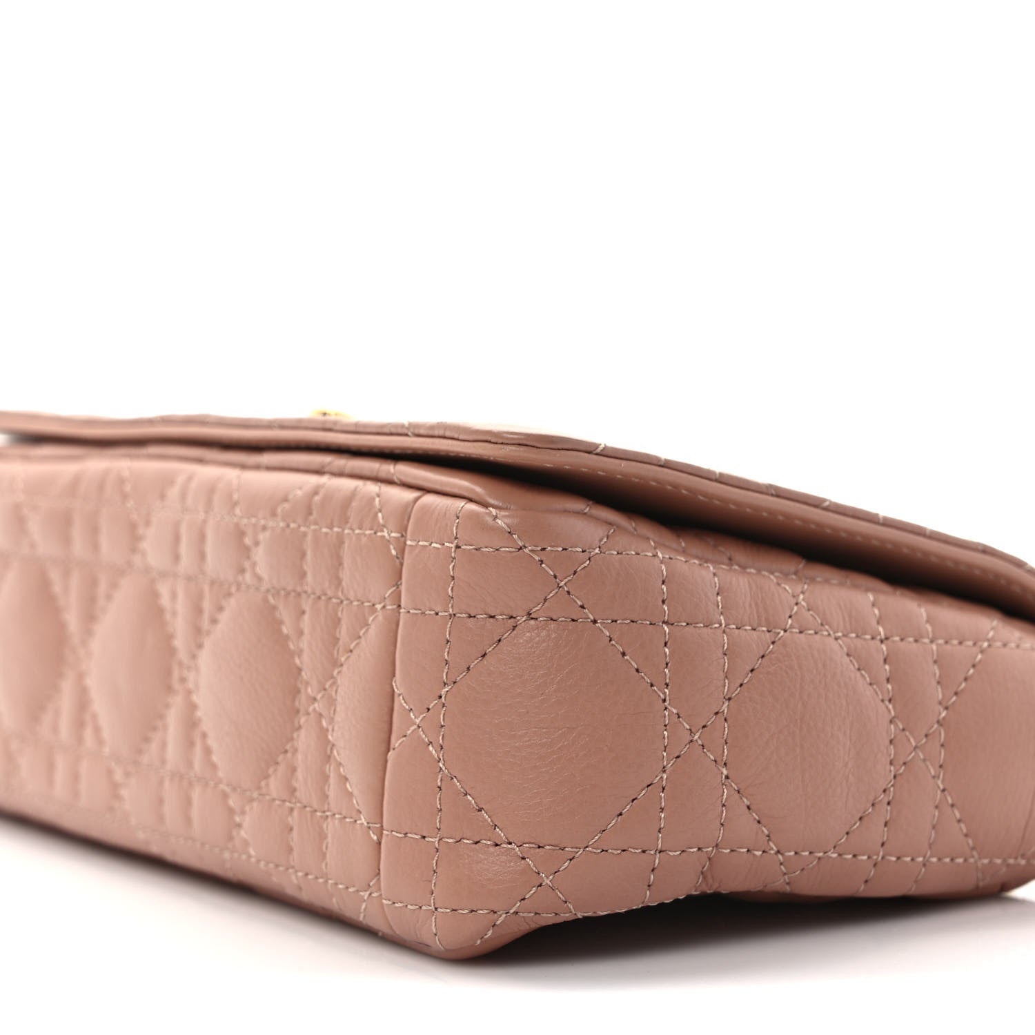 Christian Dior Calfskin Cannage Small Caro Bag Rose De Vents 8 of 8