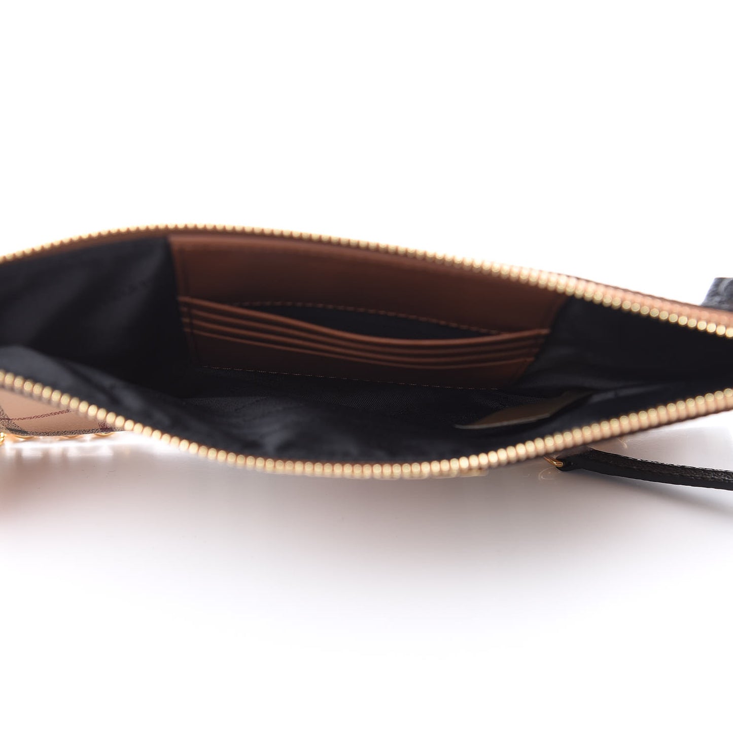 Haymarket Check Peyton Crossbody Clutch Bag Toffee