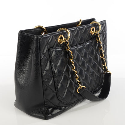 Chanel Caviar Quilted Grand Shopping Tote GST Black 3 of 7