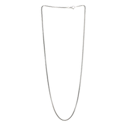 David Yurman Sterling Silver 1.7mm Baby Box Chain Necklace 24" 3 of 4