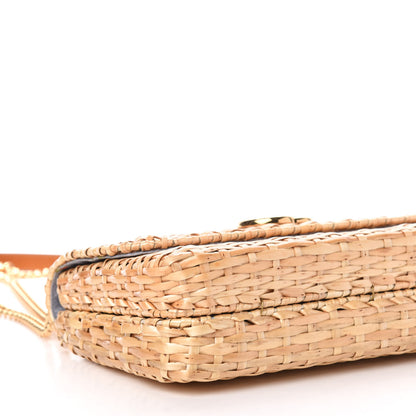 Gucci Glazed Wicker Small Cestino Shoulder Bag Natural 5 of 12
