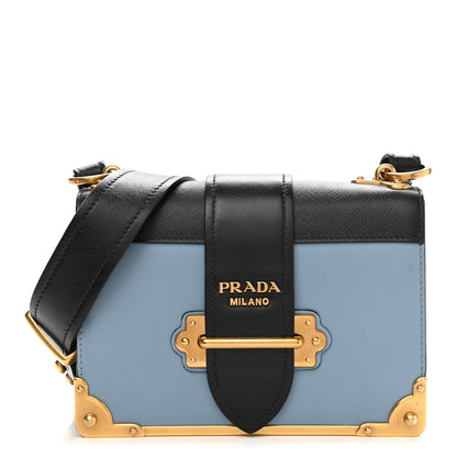 Prada City Calf Saffiano Cahier Bag Astrale Black 1 of 8