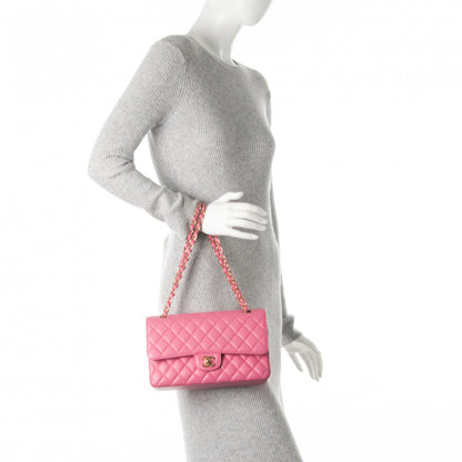 Chanel Caviar Quilted Medium Double Flap Pink 2 of 7