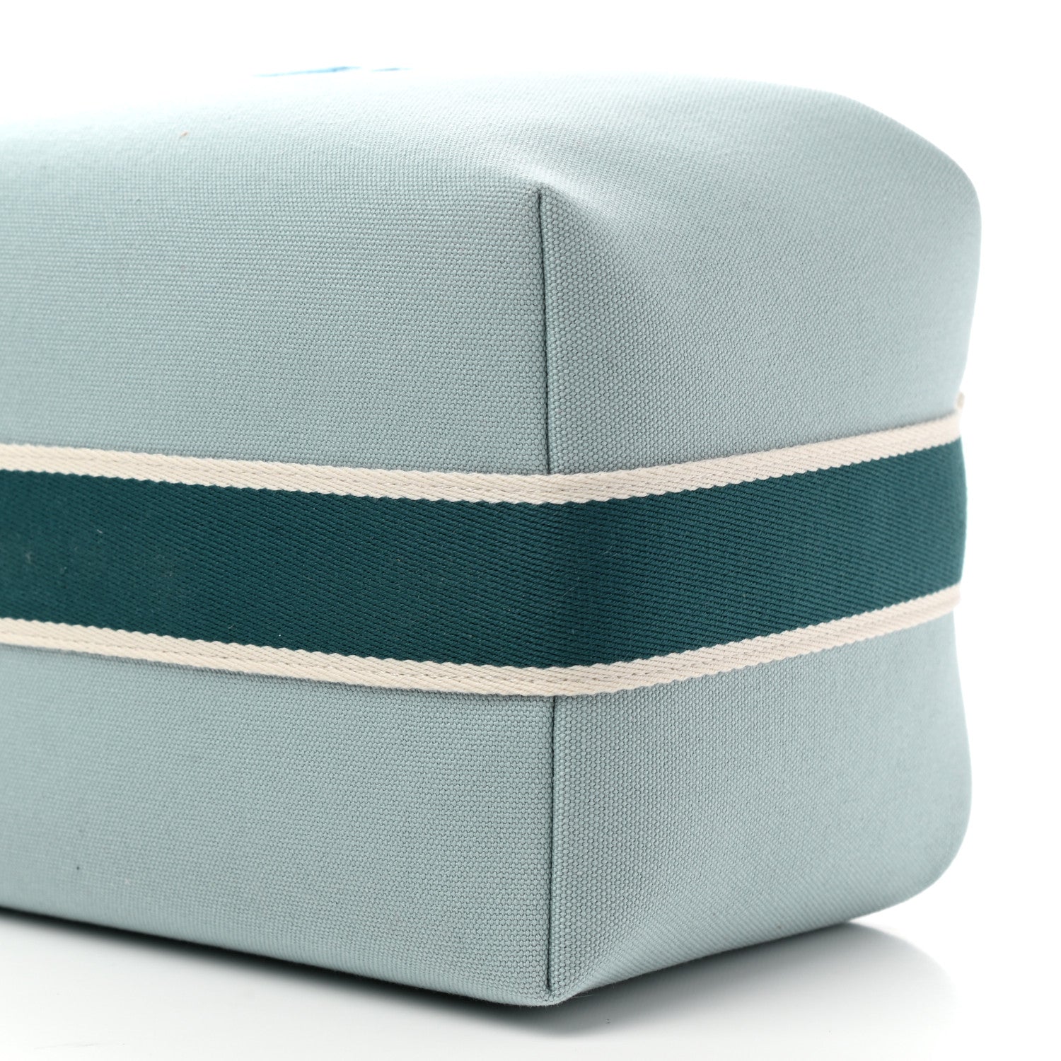 Hermes Canvas Large Bride-A-Brac Pouch Eucalyptus 9 of 9
