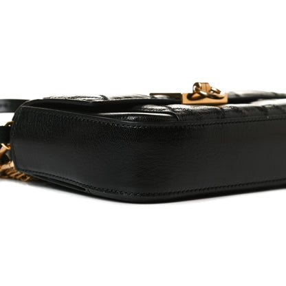 Givenchy Goatskin Quilted GV3 Mini Pocket Convertible Bag Black 8 of 14