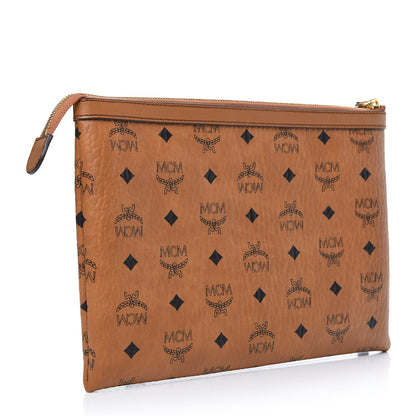 MCM Visetos Mini Pouch Cognac 3 of 6