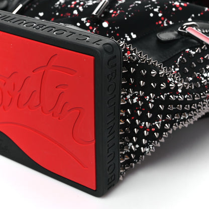Christian Louboutin Canvas Splash Print Spiked Explorafunk Backpack Multicolor 9 of 9
